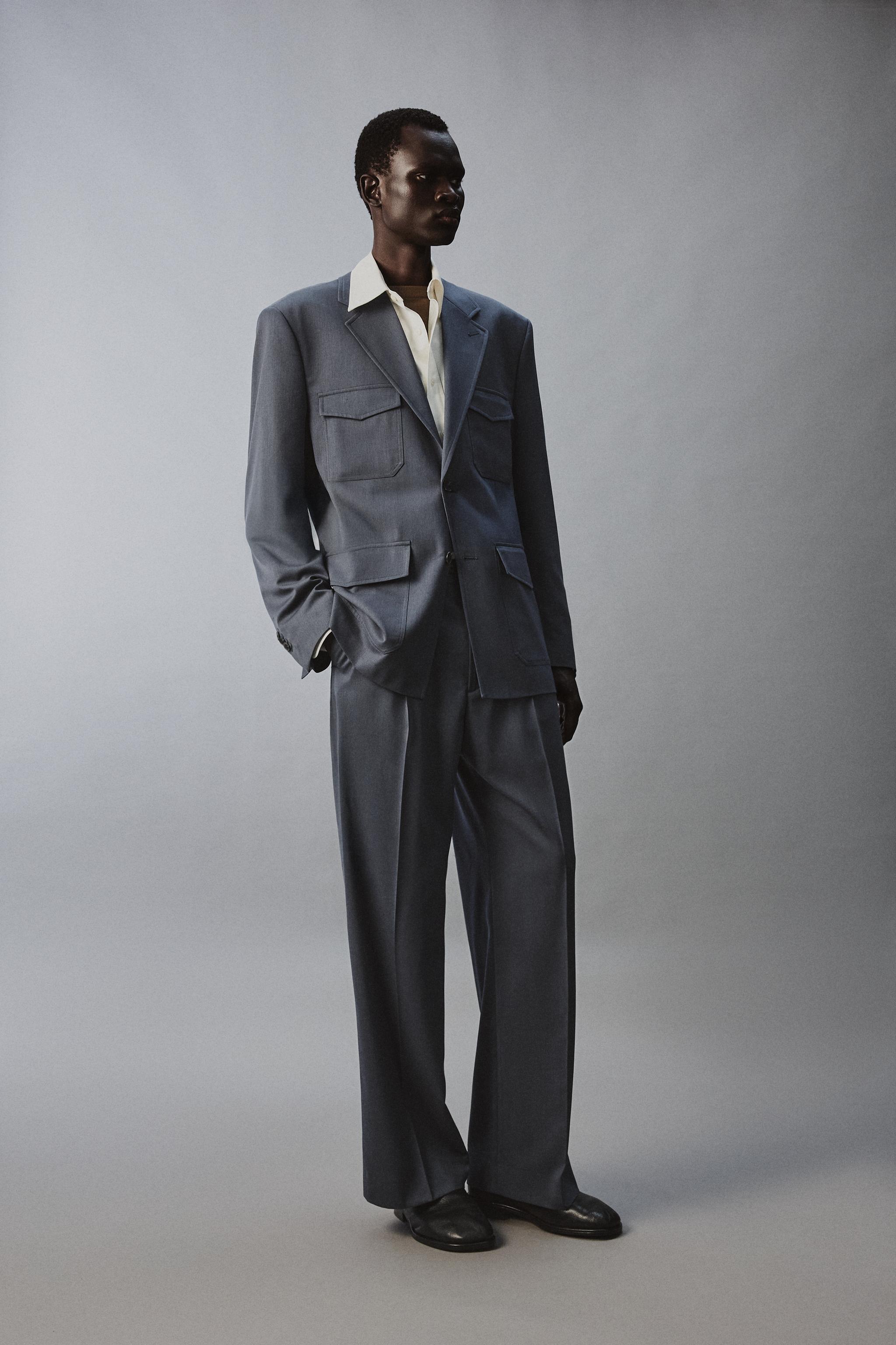 PANTALON DE COSTUME FLARE EN LAINE